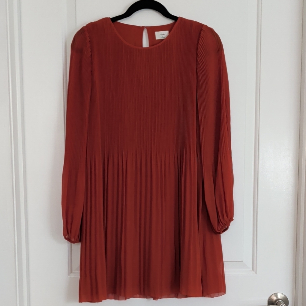 Aritzia Wilfred Terracotta Mini Dress